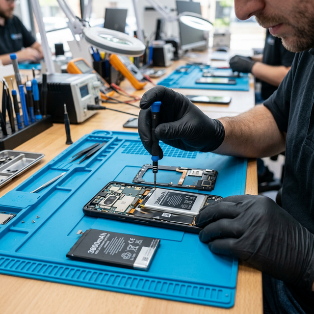 Android Akkutausch und Ladeanschluss Reparatur