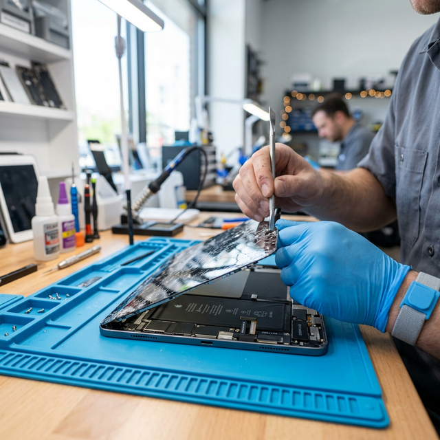 iPad Display Reparatur defektes Glas Tausch